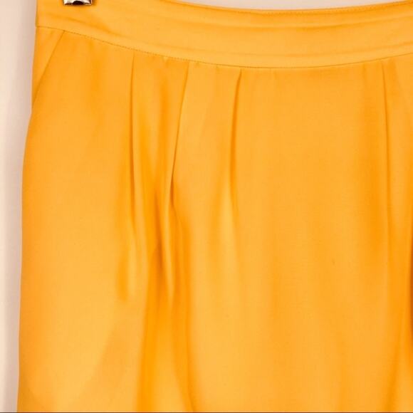 J Crew Yellow Tan Mini Skirt Sz 00 Pocketss - Picture 5 of 6